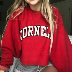 RARE Cropped Cornell Crewneck!!